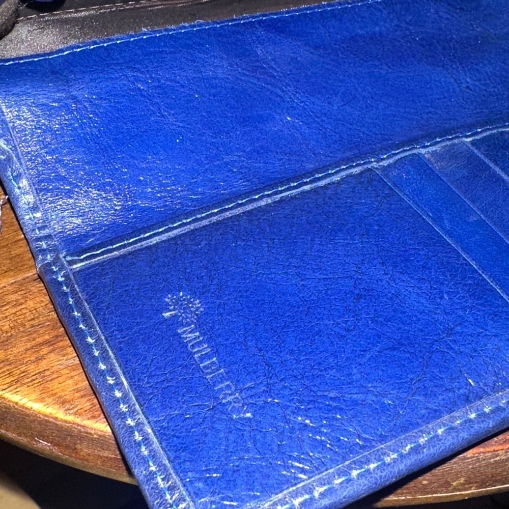 Mulberry Royal Blue Leather Clutch - Picture 6 of 6